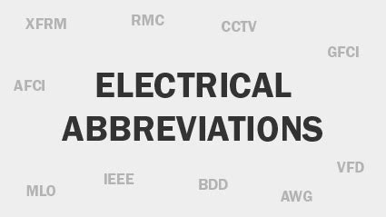 RPS Electrical Abbreviation Meaning .